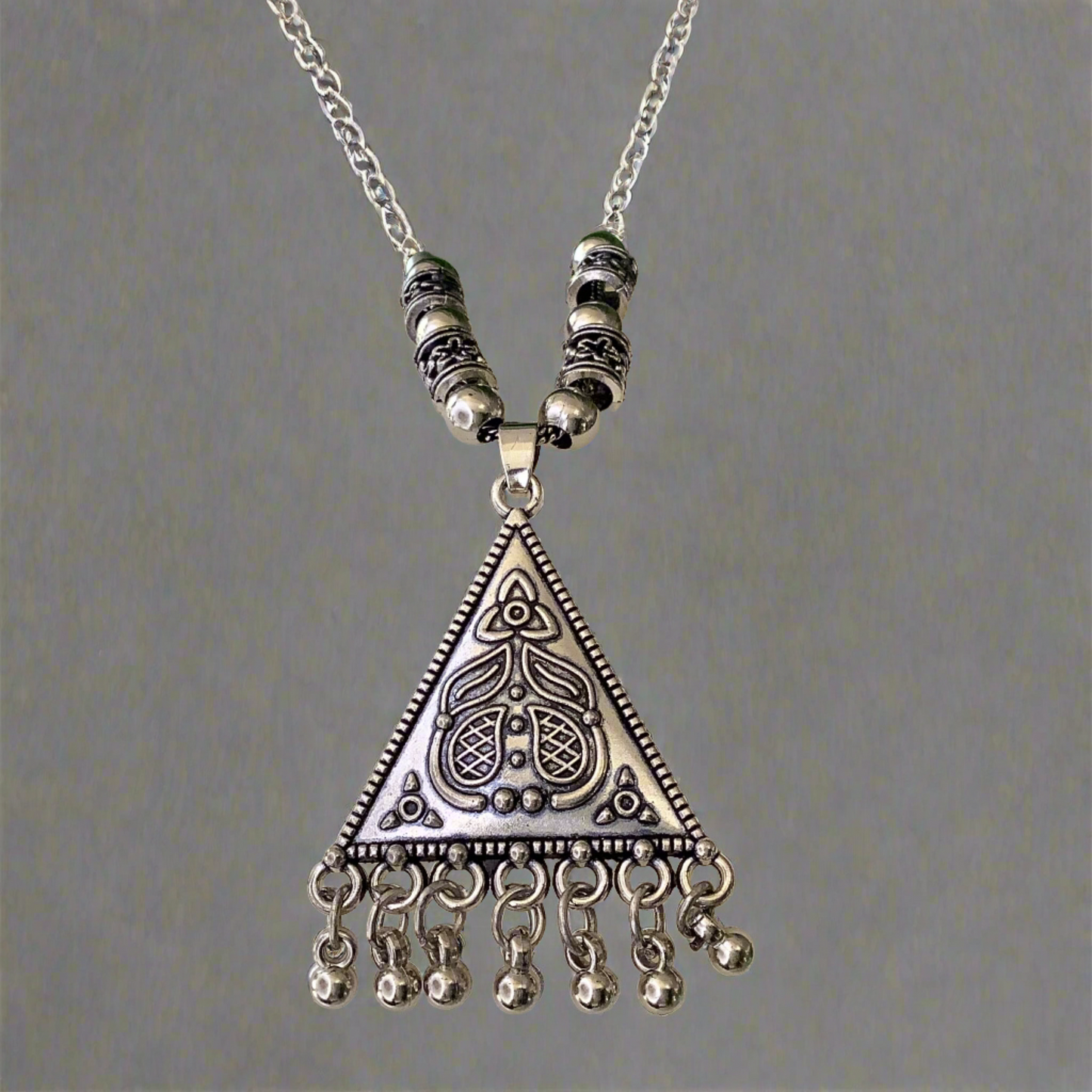 Salvanity German Silver Illuminati Necklace