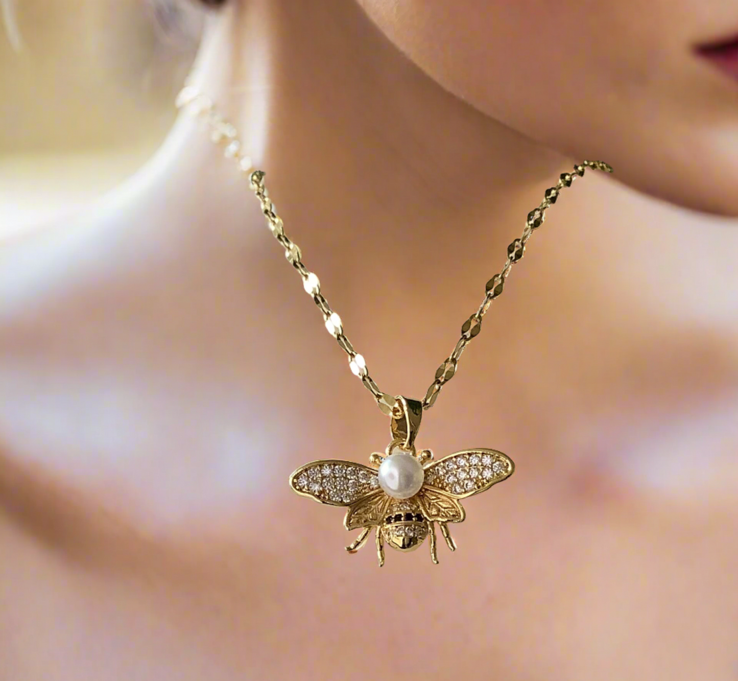 Salvanity K-POP DragonFly Anti Tarnish Necklace