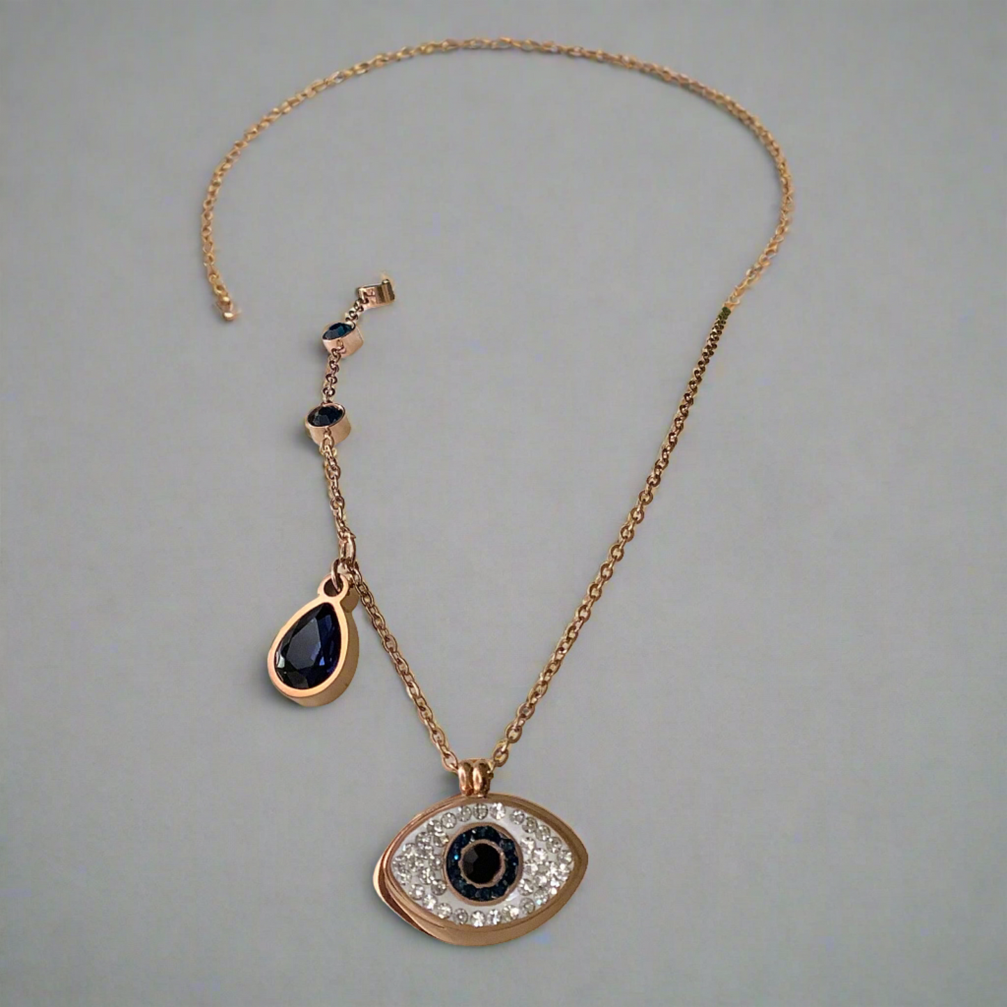 Salvanity K-POP Evil Eye Anti Tarnish Necklace